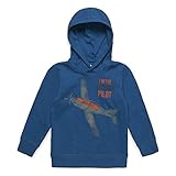 Kurzbeschreibung: Wie gemacht für kleine Nachwuchs-Piloten! Zum Abheben schön ist dieser weiche Sweat-Hoodie mit tollem Flugzeug-Print und lässiger Kapuze.