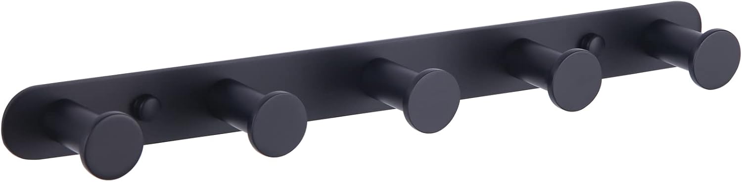 Amazon.com: Angle Simple Towel Hook Rack Matte Black, SUS304 Stainless ...