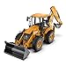 YOBDDD RC Excavator Backhoe Front Loader Truck, 1/20 Metal Engineering Vehicle Construction Tractor Bulldozer Back Hoe Truck Toy Gift for Kids