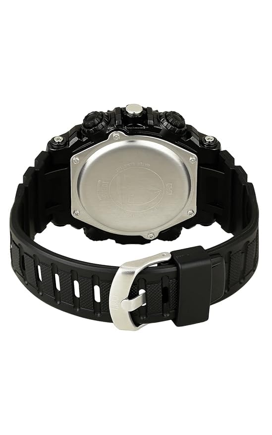 Back view of Q&Q Ana-Digi Analog-Digital Men's Watch GW87J011Y showing case back