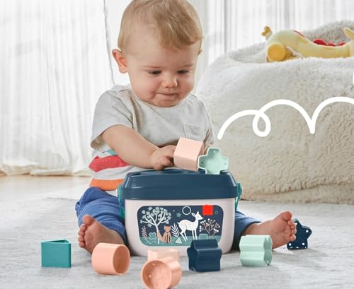 Image of UCRAVO Baby's First Sorting Building Blocks Toy for Kids Alphabets Color and Shapes Learning Educational Toy for Kids Boy and Girl Building Blocks, Stacking and Sorting Play for Infants