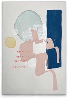 A.S. Création WTD DD132295 - Lienzo decorativo (50 x 75 cm), diseño de flores, color blanco y multicolor