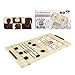 MYJA Fast Sling Puck Game, 2 in 1 Wooden Slingshot & Chess Game Set Plegable Desktop Battle Sling Hockey Toy, Foosball Winner Juego de Mesa Juguete Interactivo Entre Padres e Hijos, 2 tamaños