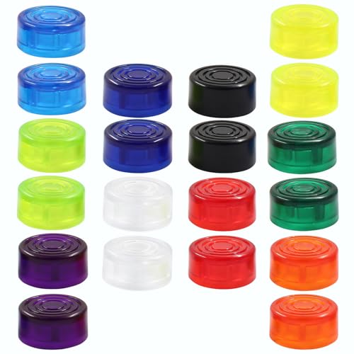 Piutouyar Colorful Guitar Effects Pedal Footswitch Toppers, 20 Pcs