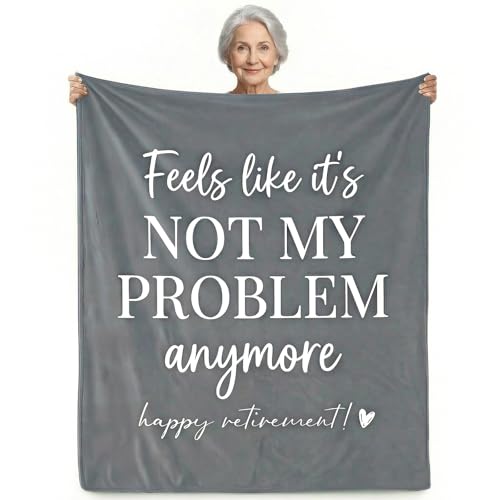 Retirement Gift for Woman 2026 Soft Flannel Retirement Blankets for Women Best Retirement Gifts Farewell Gifts for Coworkers Away Goodbye Merch for Mom Grandma Throws Blankets 60x50