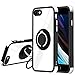 Hensinple Funda para iPhone 8 iPhone 7 iPhone SE 2020 con Soporte 360° Rotación Arbitraria Transparente, Anti- Choques,Anti- Arañazos,Anti-Amarillo TPU Carcasa para iPhone 8,iPhone 7,iPhone se 2020