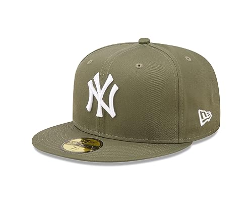 New Era New York Yankees MLB League Essential Olive 59Fifty Basecap - 7 1/8-57cm (M)