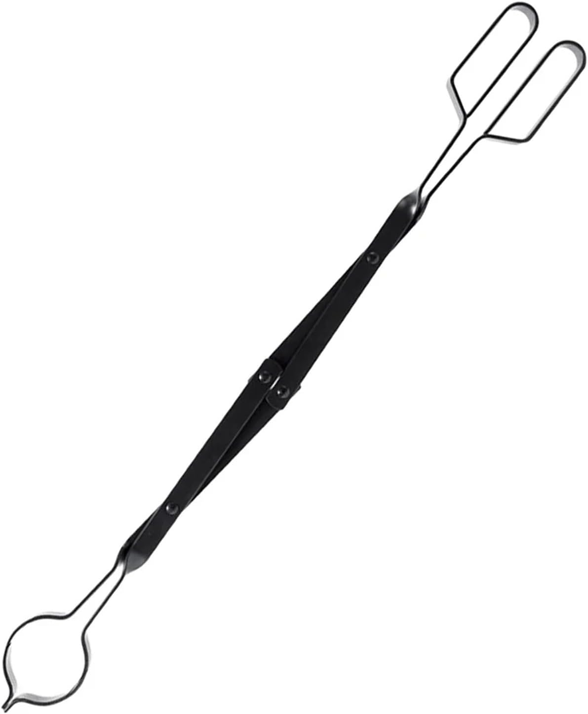 Folding Firewood Tong Metal Fireplace Tool with Strong Grip for Indoor Outdoor Use Log Grabber Campfire Bbq Grilling for Fire Pit Bonfire Campfire Outdoor Indoor