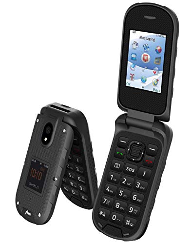 Plum Ram 8 - 4G Rugged Flip Phone Unlocked Water Shock Proof Tmobile Metro Straight Talk Mint