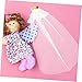 VANZACK Elegant Doll Wedding Veil Reusable Mini Doll Bridal Accessory Soft Gauze Design for Fashion Enhances Romantic Wedding Atmosphere for Dress-up and Play
