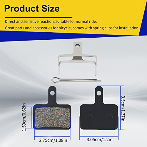Ahl 4Pairs Bicycle Disc Brake Pads For Shimano M375 M395 M486 M485 M475 M416 M446 M515 M445 M525 Tektro Aquila/Auriga Pro/Gemini/Draco #TOP1