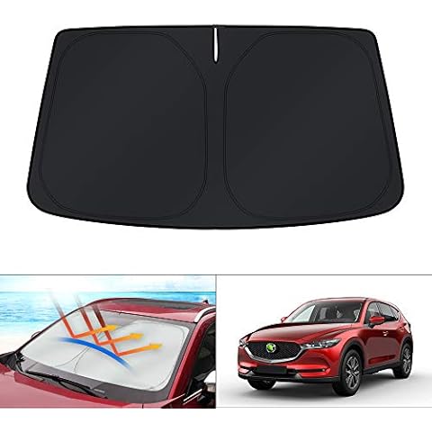 KUST Windshield Sunshade for Mazda CX-5 2017-2024 2025 CX5 Accessories Window Shade Sun Visor Protector Blocks UV Rays Keep Your Car Cooler Cover