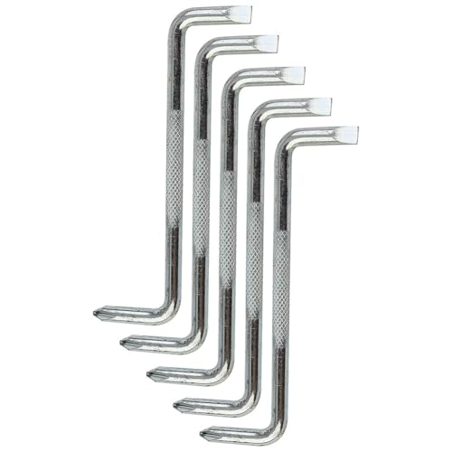 ZYWUOY Lot de 5 tournevis à fente de type Z, outil de réparation à double tête décalée pour entretien électrique et mécanique, alliage d'acier 6 mm