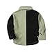 Tiinoh Toddler Boys Button Down Shirt Baby Long Sleeve Corduroy Color Block Kids Outfit Fall Winter Clothes (US, Age, 2 Years, 3 Years, Black)
