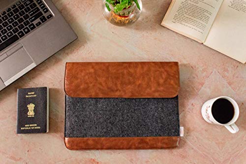 Image of OON Felt Laptop Sleeve - Classy-11 Inch-Grey