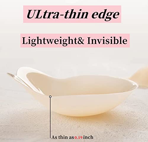 Push Up Nipple Covers Breast Lift Tape Reusable Ultra-Thin Silicone Pasties Petals Strapless Adhesive Bras For Women Nude #TOP2