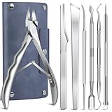 7-Piece Ingrown Toenail Treatment Set, Professional Stainless Steel Ingrown Toenail Removal Kit, Toenail Clippers for Thick Toenails, Pedicure Tools for Feet, Nail Clippers for Thick and Ingrown Nails