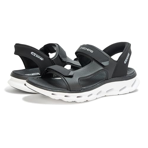Image of Skechers mens Hands Free Slip-ins Go Walk Glide Step 2.0 Quarter Strap Sandal