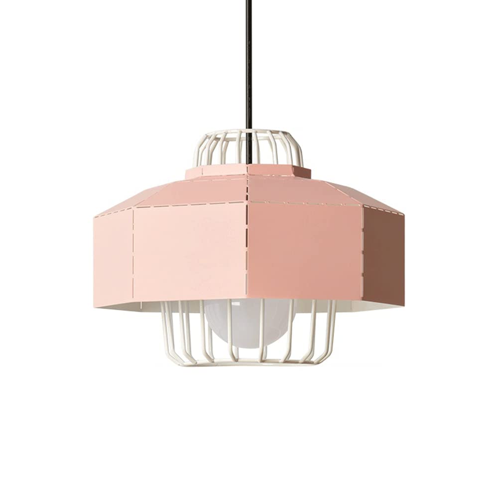 Lustre industriel moderne E27 et suspension macaron en métal