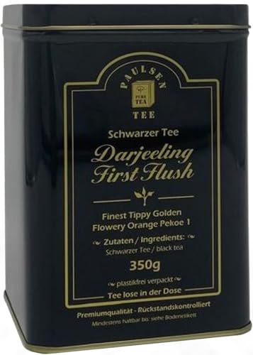 Paulsen Darjeeling First Flush Ernte 2024 schwarzer Tee 350g lose in der lebensmittelgeeigneten Dose