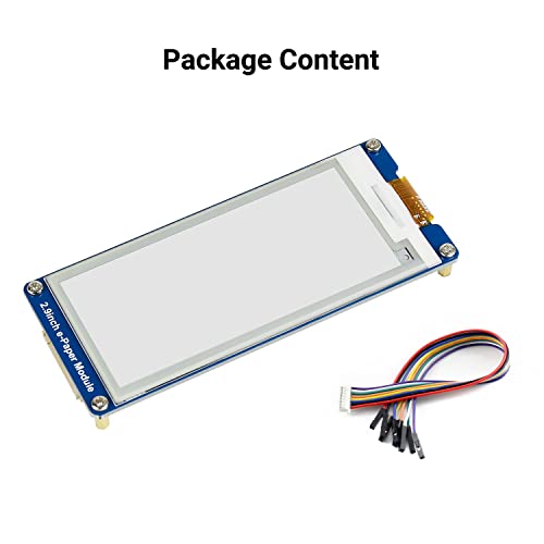 Image of 2.9inch e-Paper Display Module, 296x128 Resolution 3.3V /5V Two-Color epaper Display E-Ink Screen Module SPI Interface Compatible with Raspberry Pi /Arduino /Jetson Nano,Support Partial Refresh