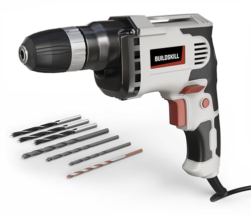 BUILDSKILL 400W drilling machine for home use | 10mm keyless chuck | copper motor with 2800 RPM variable speed | forward & reverse | drill machine for wall drilling, screwdriving & impact drilling