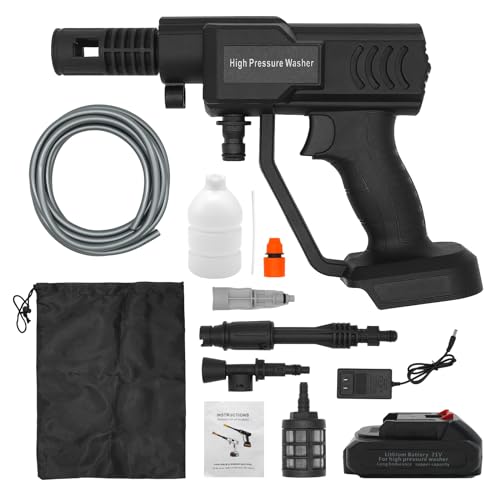 Fai Top Cordless High Pressure Washer Gun,Pressure Washer Portable Jet with Rechargeable...