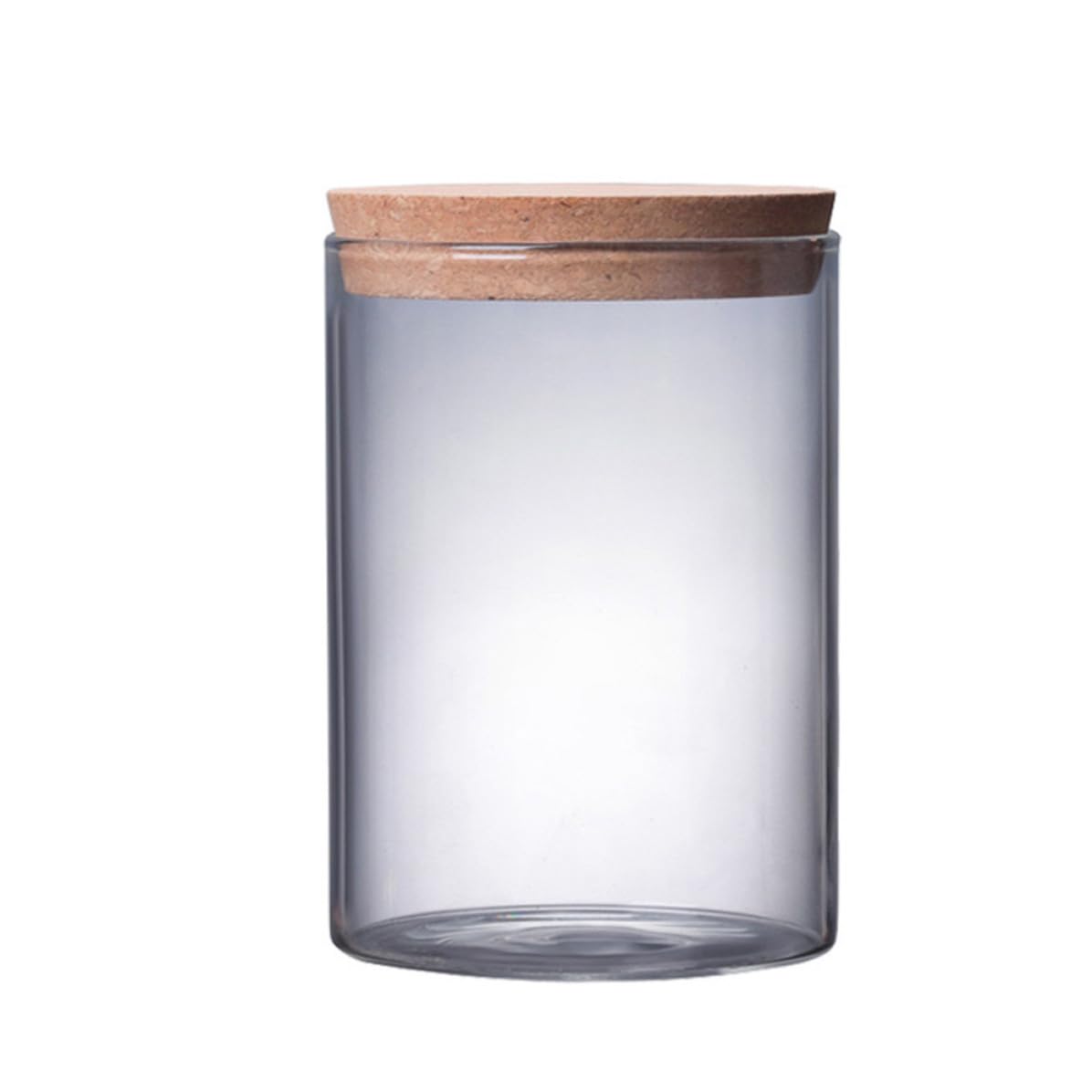 4 Stück Teedose aus Glas mit Korkverschluss 750ml für Küche