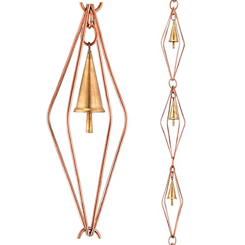 Good Directions 469P-8 Diamond Rain Chain, 8-1/2 Feet Long, Extra Large Figures, 100% Pure Copper #TOP15