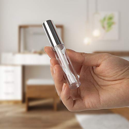 Tubos vacíos de brillo de labios de 10ml con embudo para rellenar maquillaje líquido 4