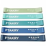 Resistance Bands for Working Out, Exercise Bands with 5 Resistance Levels, Natural Latex Resistance Bands Designed for Home Fitness, Strength Training and Flexibility Exercises
