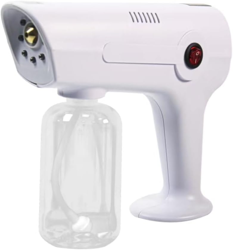 Portable Nano Steam Gun Hair Care Sprayer Hot Dyeing Care Red&Blue Micro Mist Machine Spray Gun Facial Steamer Portable Nano Steam Gun Hair Care Sprayer Hot Dyeing Care Red&Blue Micro Mist Machine Spray Gun Facial Steamer