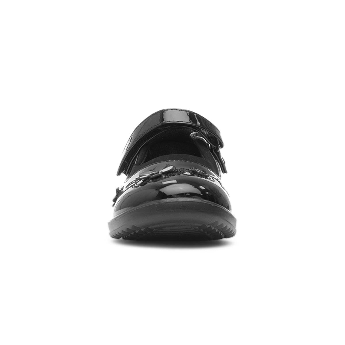 Walkright Collins Girls Black Patent School Shoe — view 3