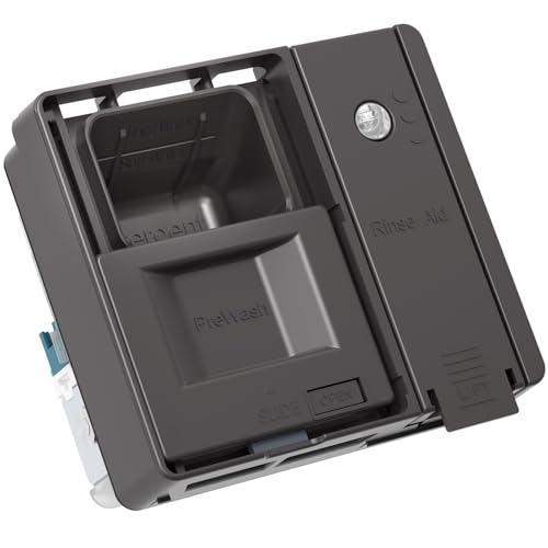 UPGRADED W10861000 Dishwasher Detergent Dispenser Compatible With Whirlpool Kitchenaid Maytag Dishwasher Detergent Dispenser Replacement Parts W10620296 W10620298 WDT730PAHZ0 Soap Dishwasher Dispenser