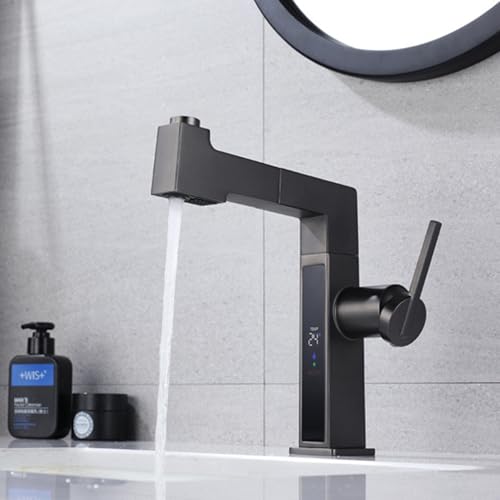 Grifo de lavabo de baño elevable ideal para lavar el cabello cómodamente con manguera extensible 7