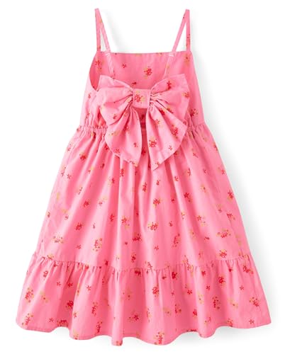 The Children's Place,Girls,Casual Sleeveless Tiered Dresses,Bright Pink,Large2