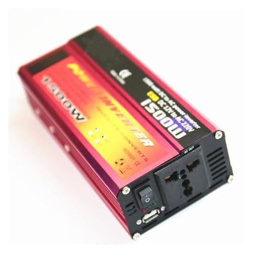 Onduleur 1500W conversion 12VDC en alimentation électrique 220VAC rose