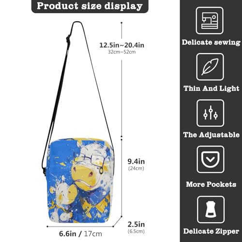 Pop Art Blue Hippo messenger bags for women Shoulder Bag Womens Fashion Purses Adjustable Strap for Travel business3