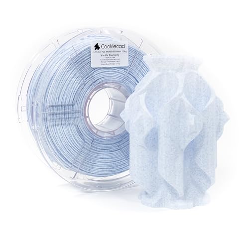 Cookiecad PLA Filament 1.75mm 1kg Marble Pastel 3D Printer Filament - Vanilla Blueberry PLA