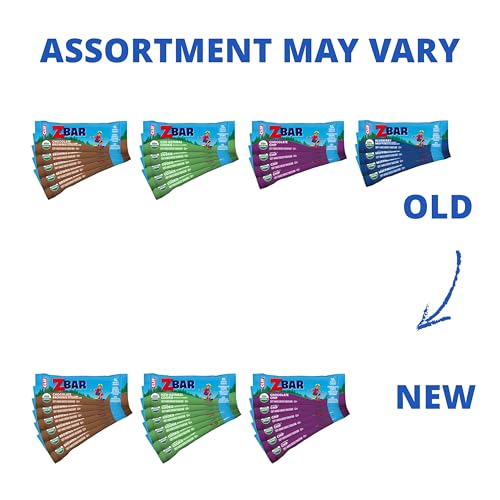 zbar - chocolate chip iced oatmeal cookie and chocolate brownie - variety pack - soft-baked energy snack bars - non-gmo 