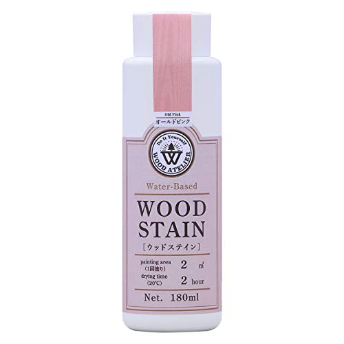 和信ペイント 水性着色剤 ウッドアトリエ ウッドステイン 180ml 800654 木目を生かした着色 WS-04 オールドピンク