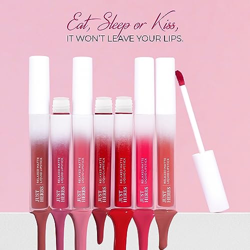Just Herbs Relaxed Matte Liquid Lipstick Lip colour for Women, - Image 5