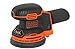 BLACK+DECKER BDCROS18N-XJ Ponceuse excentrique sans fil 18V - Plateau de 125 mm - Vitesse de 12 000 orb/min - Orbite : 1,3 mm, Orange, Sans batterie ni chargeur