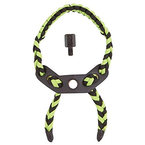 Allen Paracord Braided Wrist Bow Sling, Green Black