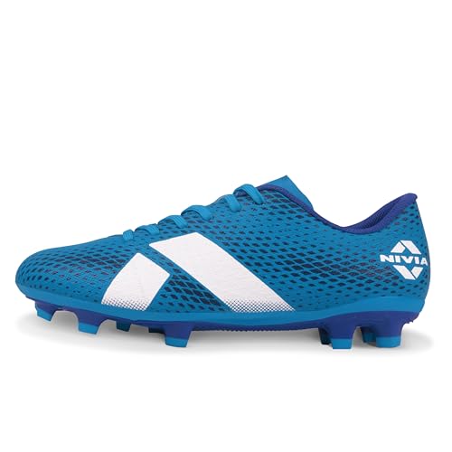 Image of Nivia Bezel Football Studs for Men, High Shear Dual Color TPU Sole, TPU Fusion with 3D Texture Upper, Designed for Soft & Hard Natural Grass