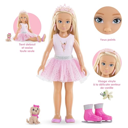 Corolle Girls 9000600230 - Cofanetto Valentine Ballerine, 28 Cm, 4 Accessori, Dai 4 Anni, 9000600230 - 7