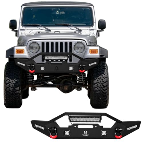 Vijay Front Bumper Compatible with 1997-2006 Wrangler TJ