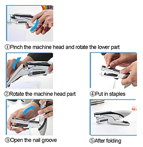 Nietmachine, handmatige nietjes, 45 mm bindende diepte, 15 achterkant bindend dikte, gebruik van één hand, eenvoudig en… - Image 7