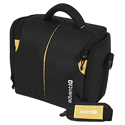 Image of Camera Bag Compact Retrospective Camera Shoulder Bag for DSLR /SLR & Mirrorless - Fits Nikon, Canon, Sony - Camera Bag for Travel - Shockproof Sling Case for Lens - Water-Resistant