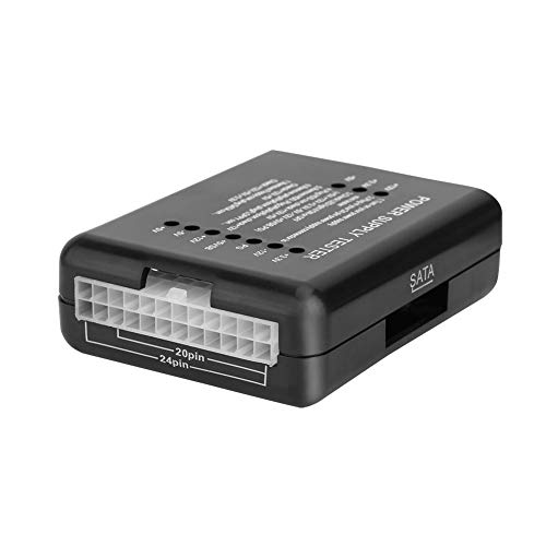 Tester ATX di Alimentazione 20/24 Pin per ATX/SATA / HDD/Floppy, Nero - Alimentatore - Immagine 2